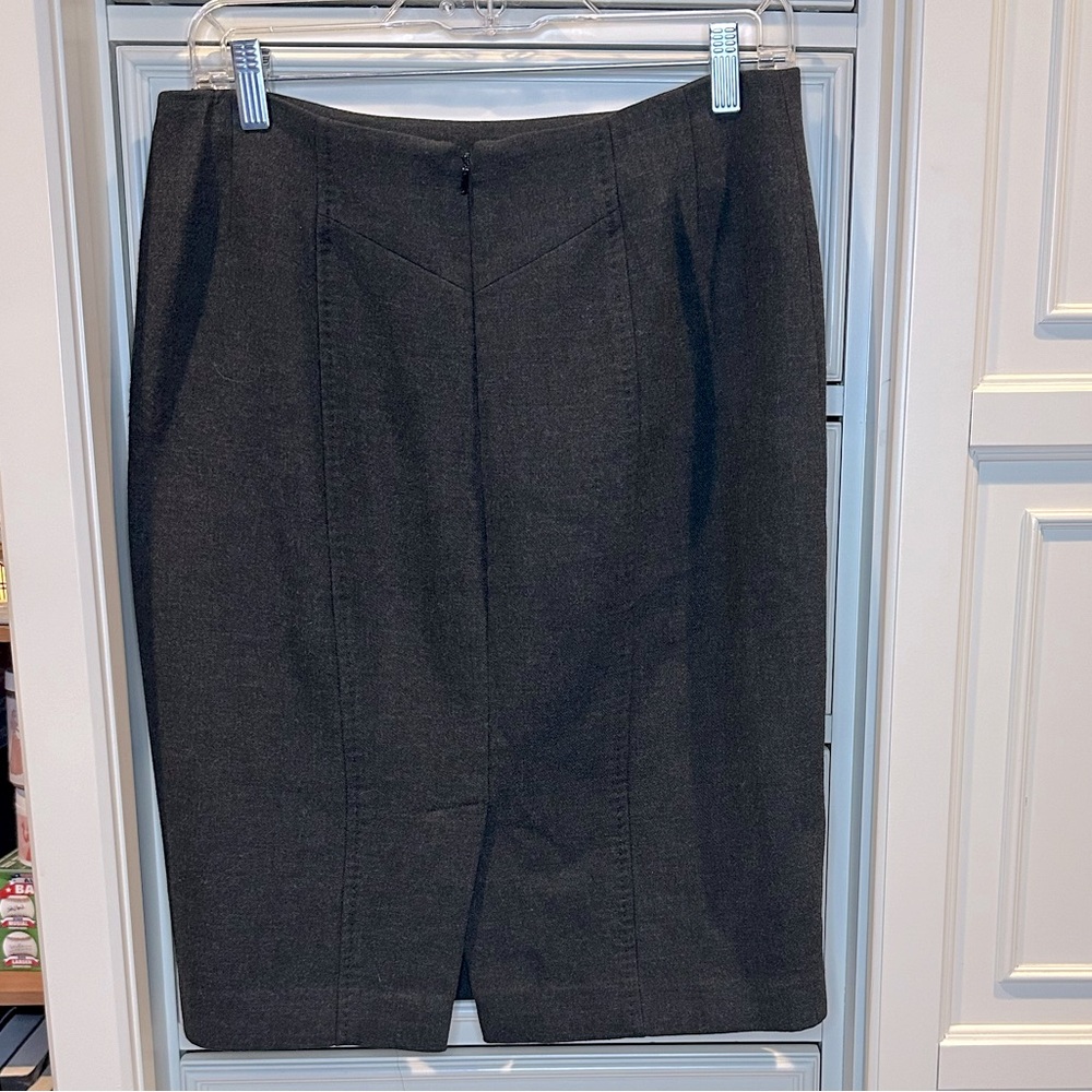Loft Dress Pencil Skirt Grey Size 4 - Picture 2 of 4